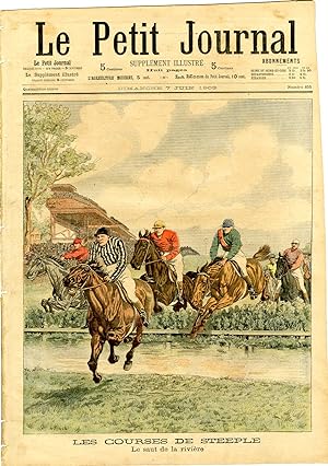 "LE PETIT JOURNAL N°655 du 7/6/1903" LES COURSES DE STEEPLE : Le saut de la rivière / LA COURSE P...