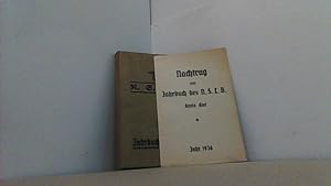 N.S.L.B. Jahrbuch fürr 1935-1936. + Nachtrag Jahr 1936.