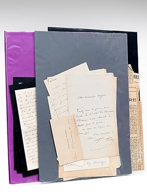 [ Ensemble de documents consacrés à Ferdinand Fabre, dont 6 lettres autographes signées et 2 cart...