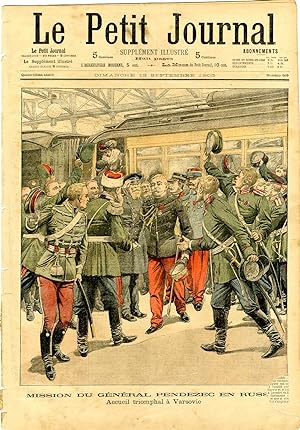 "LE PETIT JOURNAL N°669 du 13/9/1903" MISSION DU GÉNÉRAL PENDEZEC EN RUSSIE : Accueil triomphal à...
