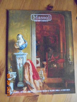 Catalogue de vente aux enchères Massol Philippe Lartigue : Paris - Hotel Drouot - 12 Mars 2008
