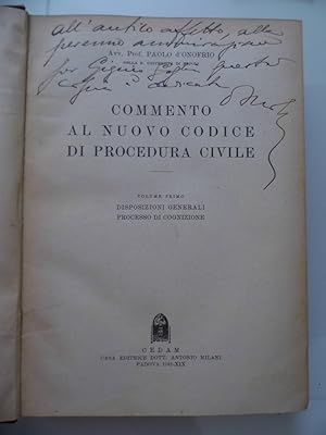 COMMENTO AL NUOVO CODICE DI PROCEDURA PENALE Vol. I - II