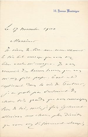 Georges DIEULAFOY sur Pasteur