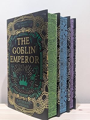 The Goblin Emperor; The Witness for the Dead, The Grief of Stones (Signed Set with sprayed edges)