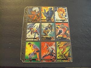 Complete 150 Card Set Fleer Ultra X-Men Cards 1995 + Promo Sheet