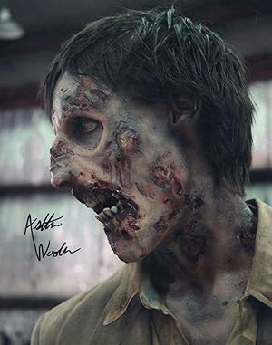 Ashton Lee Woolen The Walking Dead RARE Giant 10x8 Hand Signed Photo