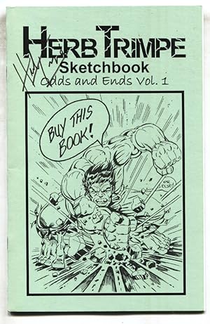 Herb Trimpe Sketchbook-signed on cover-HULK-comic