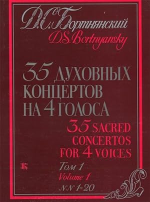 35 sacred concertos for 4 voices. In two volumes. Ed. by L.Grigoriev