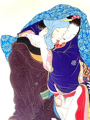 Shunga. 7 peintures sur soie