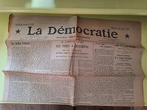 Journal La Démocratie N°1080 - 30 Juillet 1913