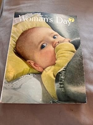 Woman's Day january 1952 framable infant photo on cover on c