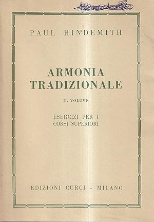 Armonia tradizionale. 2° volume: Esercizi per i corsi superiori