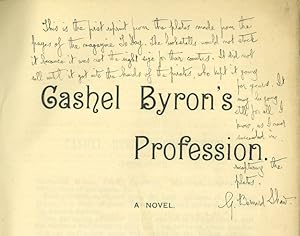 CASHEL BYRON'S PROFESSION A NOVEL