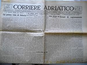 CORRIERE ADRIATICO Venerdì 2 Agosto 1929 Anno VII N. 186 Anno LXIX
