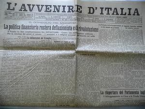 L' AVVENIRE D'ITALIA Anno XXXII n. 35 Giovedì 10 Febbraio 1927 ( Anno V )
