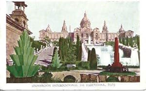 POSTAL A5543: Palacio Exposicion Universal de Barcelona 1929