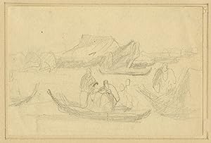 Study of fishermen near a rocky outcropping