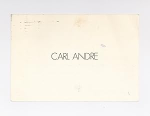 Exhibition postcard: Carl Andre (opens 15 April 1975)