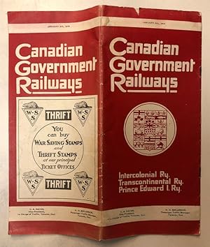 Canadian Government Railways. Intercolonial Ry., Transcontinental Ry., Prince Edward I. Ry. Janua...