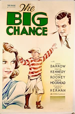"THE BIG CHANCE" ORIGINAL MOVIE POSTER / LINEN BACKED