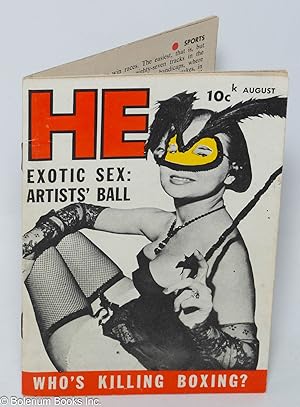 HE: the magazine for men; vol. 1, #5, Aug. 1953: Exotic Se: Artists' Ball