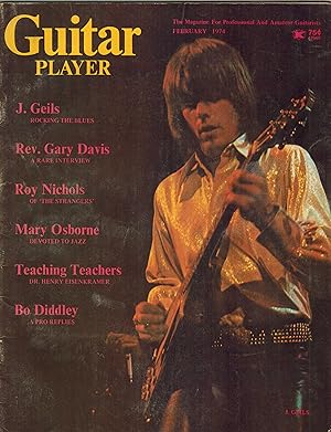 Guitar Player The Magazine for Professional and Amateur Guitarists February 1974 - J. Geils Cover
