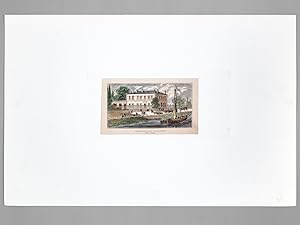 Château Duhart-Millon (Pauillac-Médoc) à Mme Ve Castéja [ Gravure originale en couleurs ]