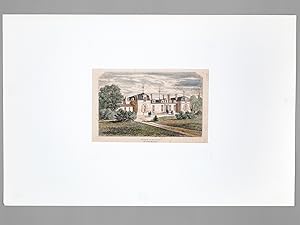 Château de Rouillac à M. le baron Haussmann [ Gravure originale en couleurs ]