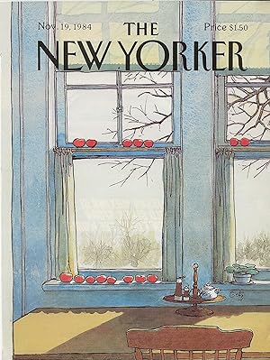 The New Yorker November 19, 1984 Arthur Getz FRONT COVER ONLY