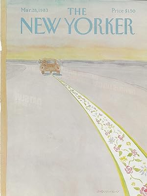 The New Yorker March 28, 1983 James Stevenson FRONT COVER ONLY