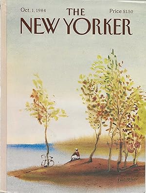 The New Yorker October 1, 1984 Paul Degen FRONT COVER ONLY