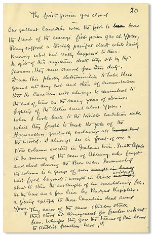 [Autograph Manuscript of Text for:] DAYS OF GLORY THE SKETCH BOOK OF A VETERAN CORRESPONDENT AT T...