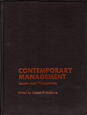 Contemporary Management: Issues and Viewpoints