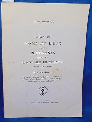 Index de noms de lieux et des personnes dans le cartulaire de Gellone