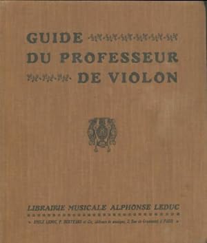 Guide du professeur de violon - Collectif