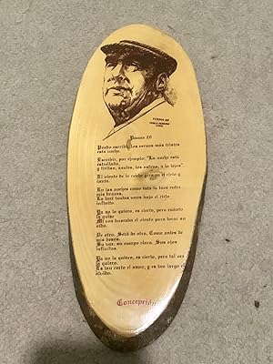 Poema 20 (Pablo Neruda Souvenir on Wood)
