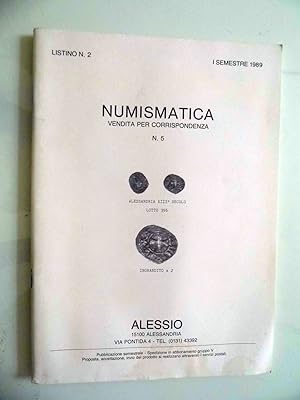 ALESSIO ALESSANDRIA LISTINO 2 NUMISMATICA 1 Settembre 1989