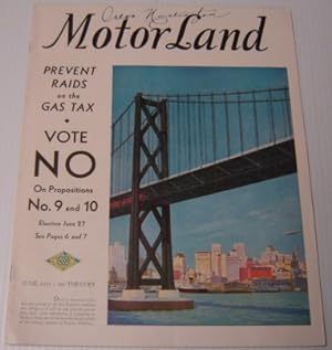 Motorland, June 1933, Volume Xxxii, Number 6