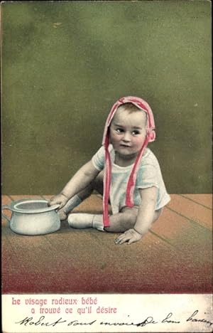 Ansichtskarte / Postkarte Kleinkind mit Nachttopf