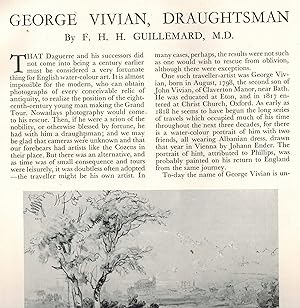 George Vivian, Draughtsman