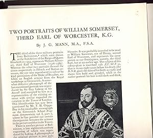 Two Portraits of William Somerset, Third Earl of Worchester