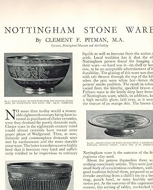Nottingham Stone Ware
