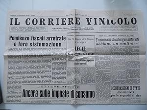 IL CORRIERE VINICOLO Anno XXIII N.° 21 del 26 Maggio 1951 Organo della "UNIONE ITALIANA VINI"