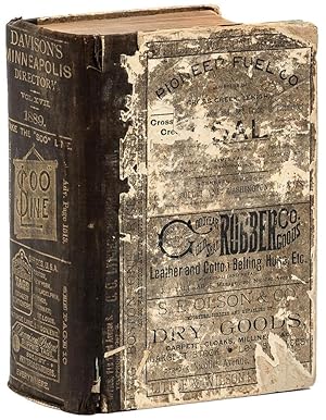 Minneapolis City Directory 1889 - 1500 pages, lots of ads, folding maps