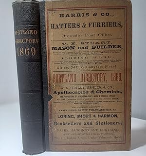 Portland Maine City Directory 1869 with map