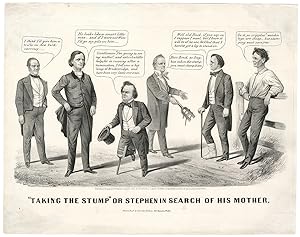 Currier & Ives Cartoon Mocks Stephen Douglas for Campaigning in 1860
