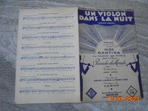 Un violon dans la Nuit - Violino Tzigano Tango de la Revue "Parade du Monde " [partition]