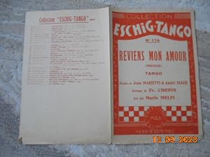 Eschig Tango No.174 : Reviens mon amour (tristesse) [partition]