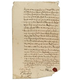 The Manuscript Will and Testament of Marcus Walden of the Citty of Yorke.