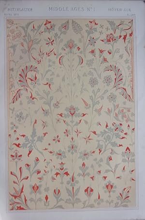 Planche couleur vers 1868 decoration MOYEN AGE n° 1